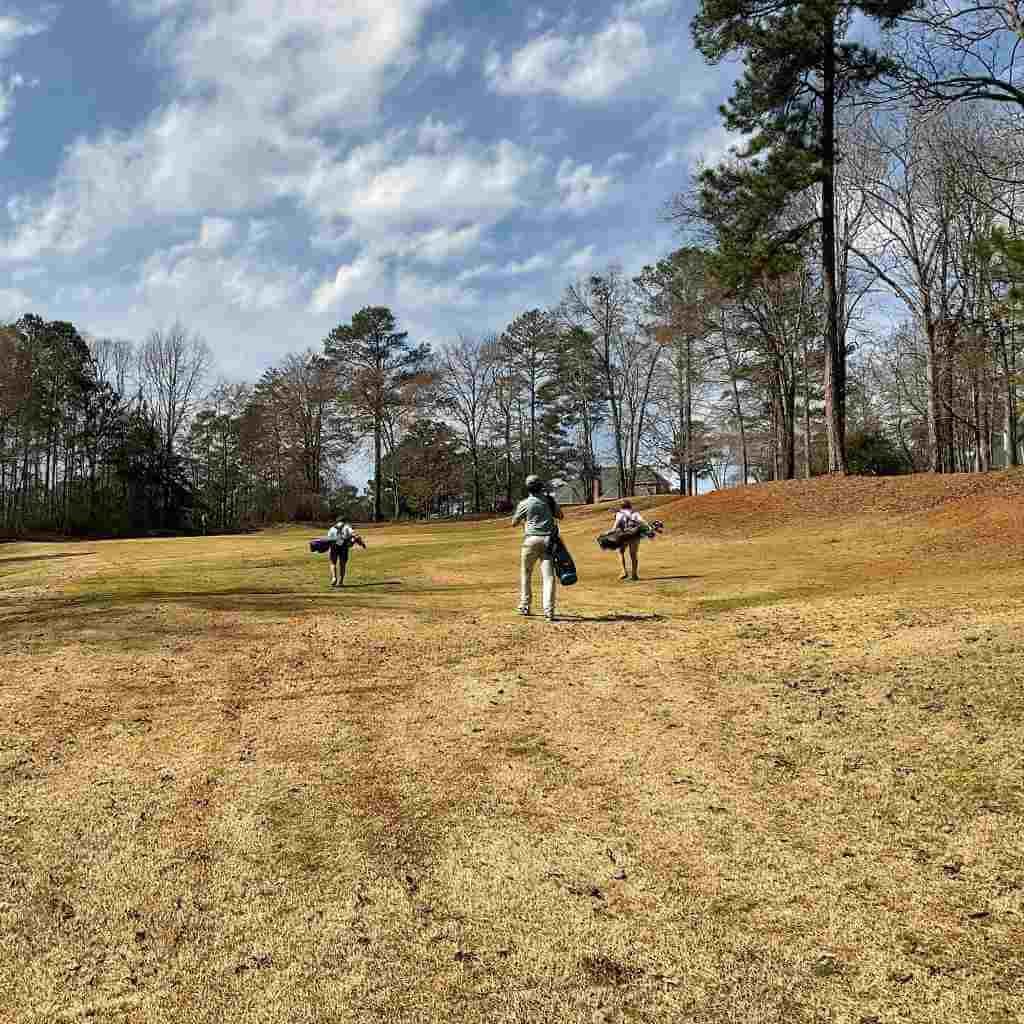 golf course picture walking