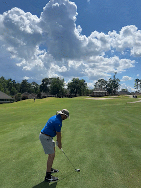 How hard you should swing the golf club example