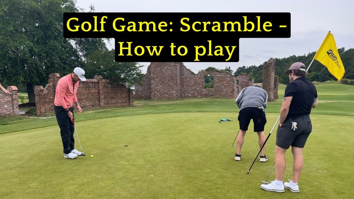 Picture of a golf game scramble