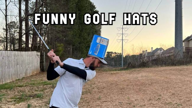 funny golf hats
