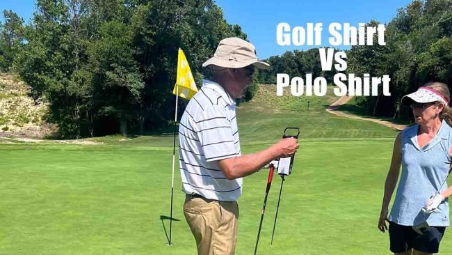 featured image to show a golf shirt vs polo shirt